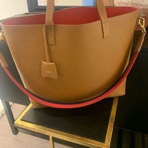 Mark & Graham tan leather tote